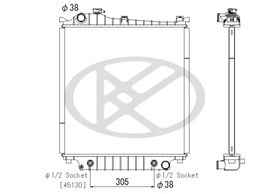 Kühler, Motorkühlung KOYORAD PL323978 Bild Kühler, Motorkühlung KOYORAD PL323978