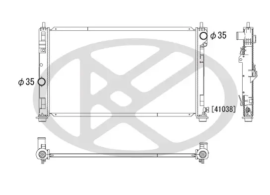 Kühler, Motorkühlung KOYORAD PL332003 Bild Kühler, Motorkühlung KOYORAD PL332003