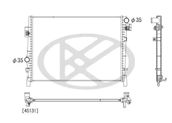 Kühler, Motorkühlung KOYORAD PL332247 Bild Kühler, Motorkühlung KOYORAD PL332247