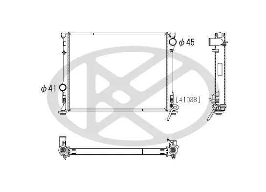 Kühler, Motorkühlung KOYORAD PL332492 Bild Kühler, Motorkühlung KOYORAD PL332492