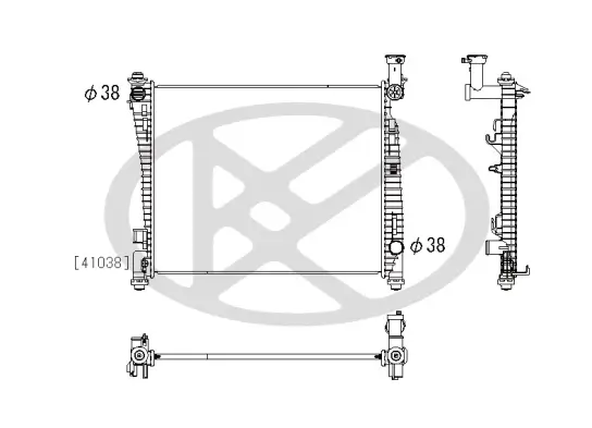 Kühler, Motorkühlung KOYORAD PL332560 Bild Kühler, Motorkühlung KOYORAD PL332560