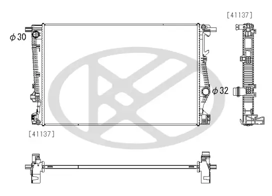 Kühler, Motorkühlung KOYORAD PL333102 Bild Kühler, Motorkühlung KOYORAD PL333102