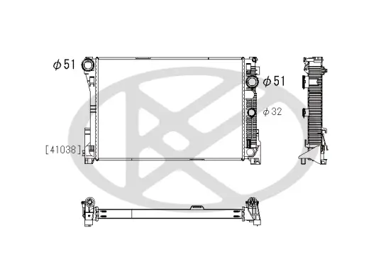 Kühler, Motorkühlung KOYORAD PL412484 Bild Kühler, Motorkühlung KOYORAD PL412484