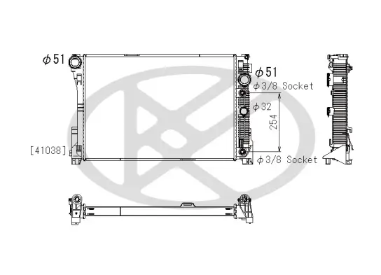 Kühler, Motorkühlung KOYORAD PL412485 Bild Kühler, Motorkühlung KOYORAD PL412485