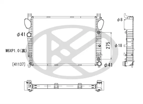Kühler, Motorkühlung KOYORAD PL412898 Bild Kühler, Motorkühlung KOYORAD PL412898