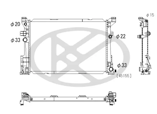Kühler, Motorkühlung KOYORAD PL413012 Bild Kühler, Motorkühlung KOYORAD PL413012