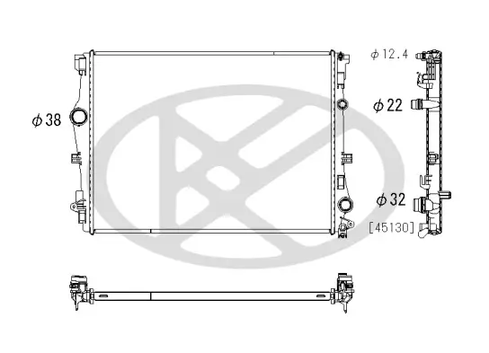 Kühler, Motorkühlung KOYORAD PL413953 Bild Kühler, Motorkühlung KOYORAD PL413953