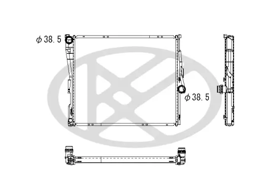 Kühler, Motorkühlung KOYORAD PL422544 Bild Kühler, Motorkühlung KOYORAD PL422544