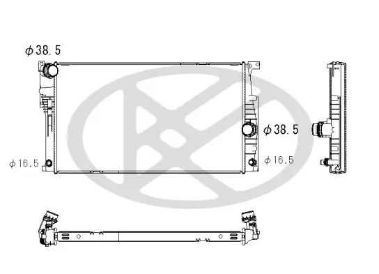 Kühler, Motorkühlung KOYORAD PL422945 Bild Kühler, Motorkühlung KOYORAD PL422945
