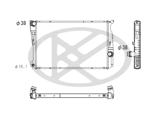 Kühler, Motorkühlung KOYORAD PL422957 Bild Kühler, Motorkühlung KOYORAD PL422957