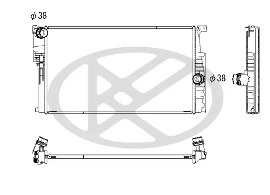 Kühler, Motorkühlung KOYORAD PL423272 Bild Kühler, Motorkühlung KOYORAD PL423272