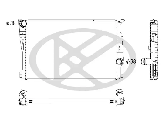 Kühler, Motorkühlung KOYORAD PL423536 Bild Kühler, Motorkühlung KOYORAD PL423536