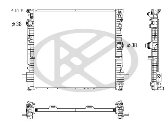 Kühler, Motorkühlung KOYORAD PL423911 Bild Kühler, Motorkühlung KOYORAD PL423911