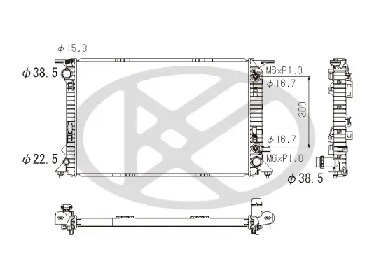 Kühler, Motorkühlung KOYORAD PL442800
