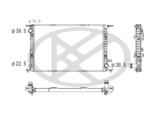 Kühler, Motorkühlung KOYORAD PL442802 Bild Kühler, Motorkühlung KOYORAD PL442802