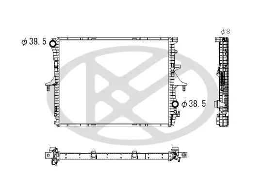 Kühler, Motorkühlung KOYORAD PL452406 Bild Kühler, Motorkühlung KOYORAD PL452406