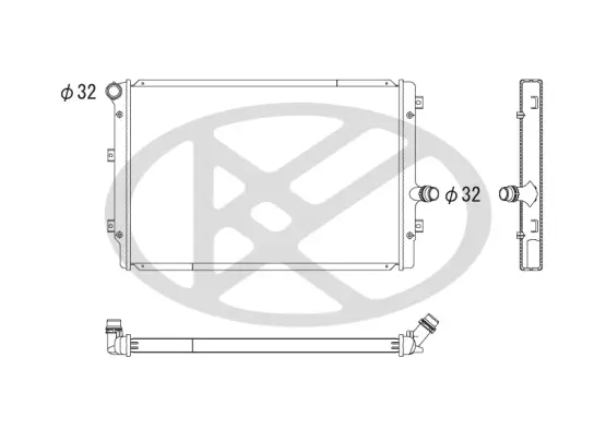 Kühler, Motorkühlung KOYORAD PL452659 Bild Kühler, Motorkühlung KOYORAD PL452659