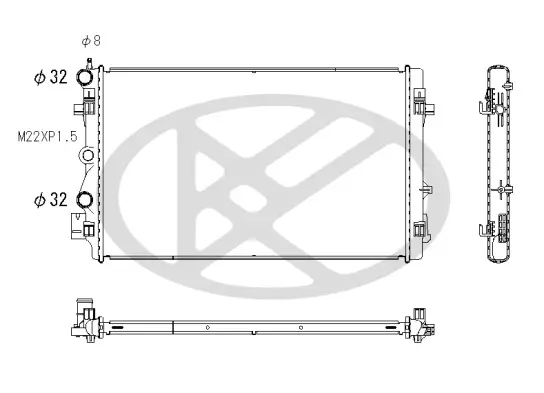 Kühler, Motorkühlung KOYORAD PL453429 Bild Kühler, Motorkühlung KOYORAD PL453429