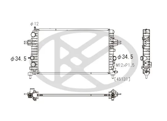 Kühler, Motorkühlung KOYORAD PL462620 Bild Kühler, Motorkühlung KOYORAD PL462620