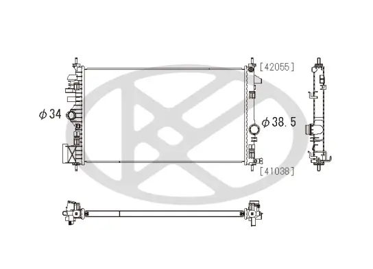 Kühler, Motorkühlung KOYORAD PL462648 Bild Kühler, Motorkühlung KOYORAD PL462648