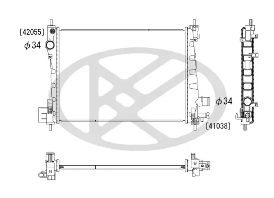 Kühler, Motorkühlung KOYORAD PL463658 Bild Kühler, Motorkühlung KOYORAD PL463658