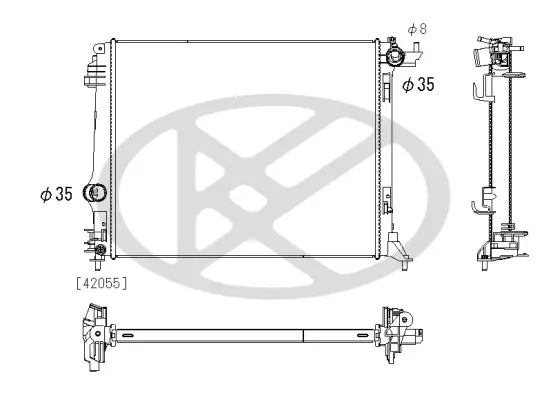 Kühler, Motorkühlung KOYORAD PL493520 Bild Kühler, Motorkühlung KOYORAD PL493520