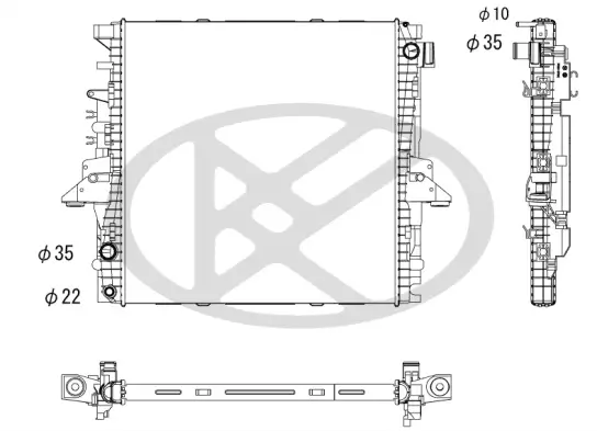 Kühler, Motorkühlung KOYORAD PL613635