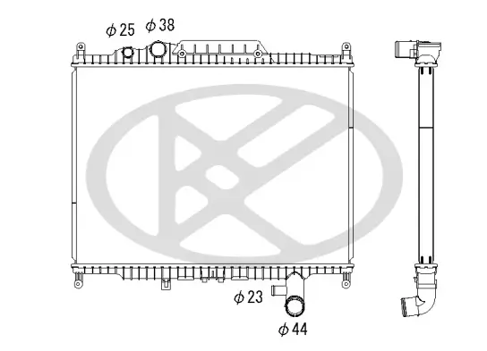 Kühler, Motorkühlung KOYORAD PL613668 Bild Kühler, Motorkühlung KOYORAD PL613668