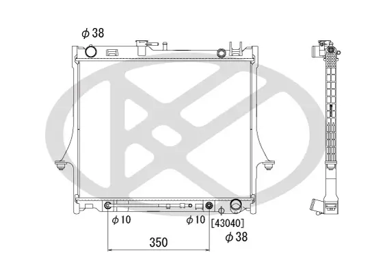 Kühler, Motorkühlung KOYORAD PL712130 Bild Kühler, Motorkühlung KOYORAD PL712130