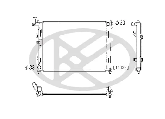 Kühler, Motorkühlung KOYORAD PL812454 Bild Kühler, Motorkühlung KOYORAD PL812454