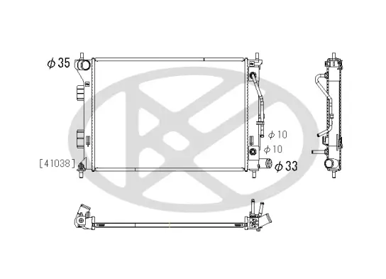 Kühler, Motorkühlung KOYORAD PL812540 Bild Kühler, Motorkühlung KOYORAD PL812540