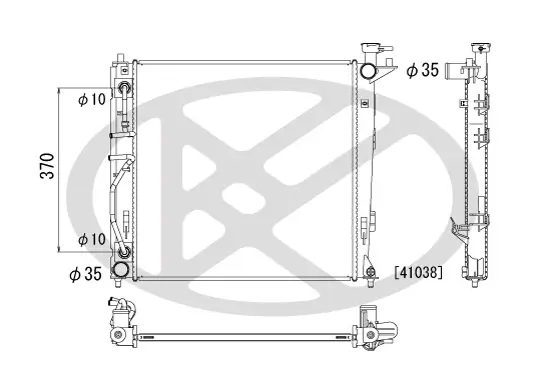 Kühler, Motorkühlung KOYORAD PL812556 Bild Kühler, Motorkühlung KOYORAD PL812556