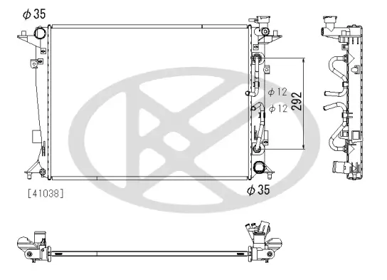 Kühler, Motorkühlung KOYORAD PL813077 Bild Kühler, Motorkühlung KOYORAD PL813077