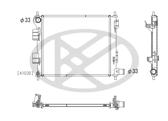 Kondensator, Klimaanlage KOYORAD CD810557M Bild Kondensator, Klimaanlage KOYORAD CD810557M