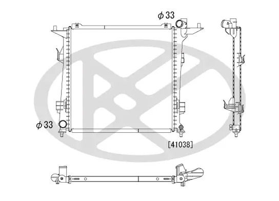 Kühler, Motorkühlung KOYORAD PL822550 Bild Kühler, Motorkühlung KOYORAD PL822550