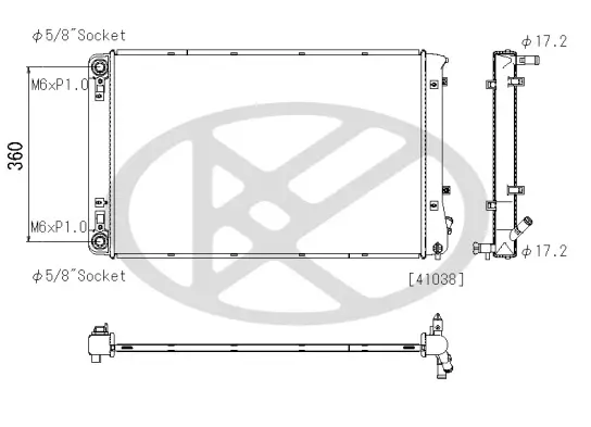 Kühler, Motorkühlung KOYORAD PL823453 Bild Kühler, Motorkühlung KOYORAD PL823453