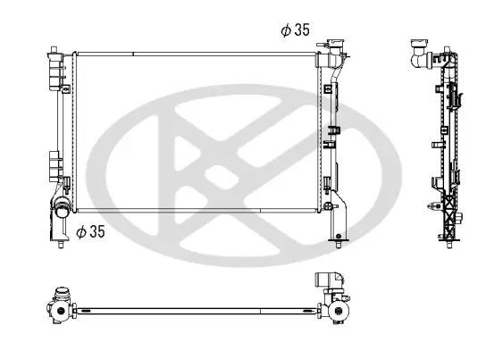 Kühler, Motorkühlung KOYORAD PL823720 Bild Kühler, Motorkühlung KOYORAD PL823720