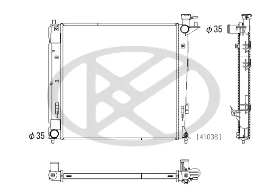 Kondensator, Klimaanlage KOYORAD CD080388M