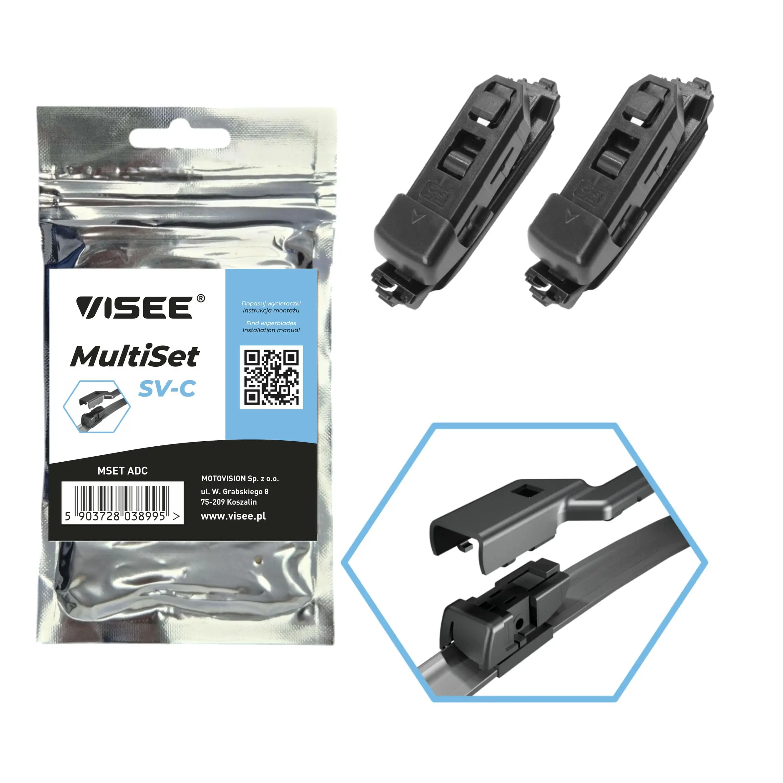 Adapter, Wischblatt VISEE MSET ADC