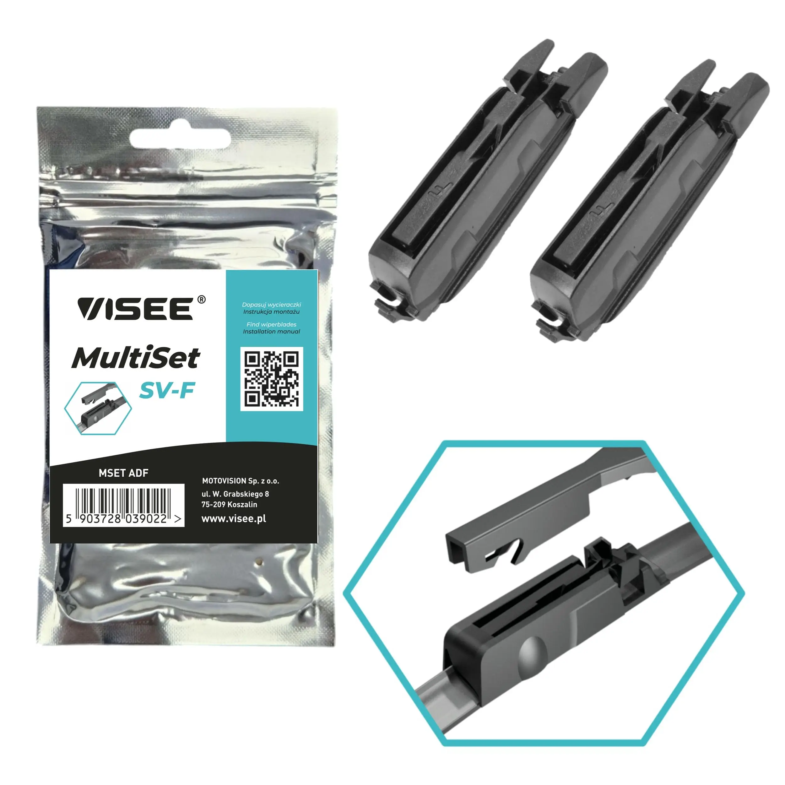 Adapter, Wischblatt VISEE MSET ADF