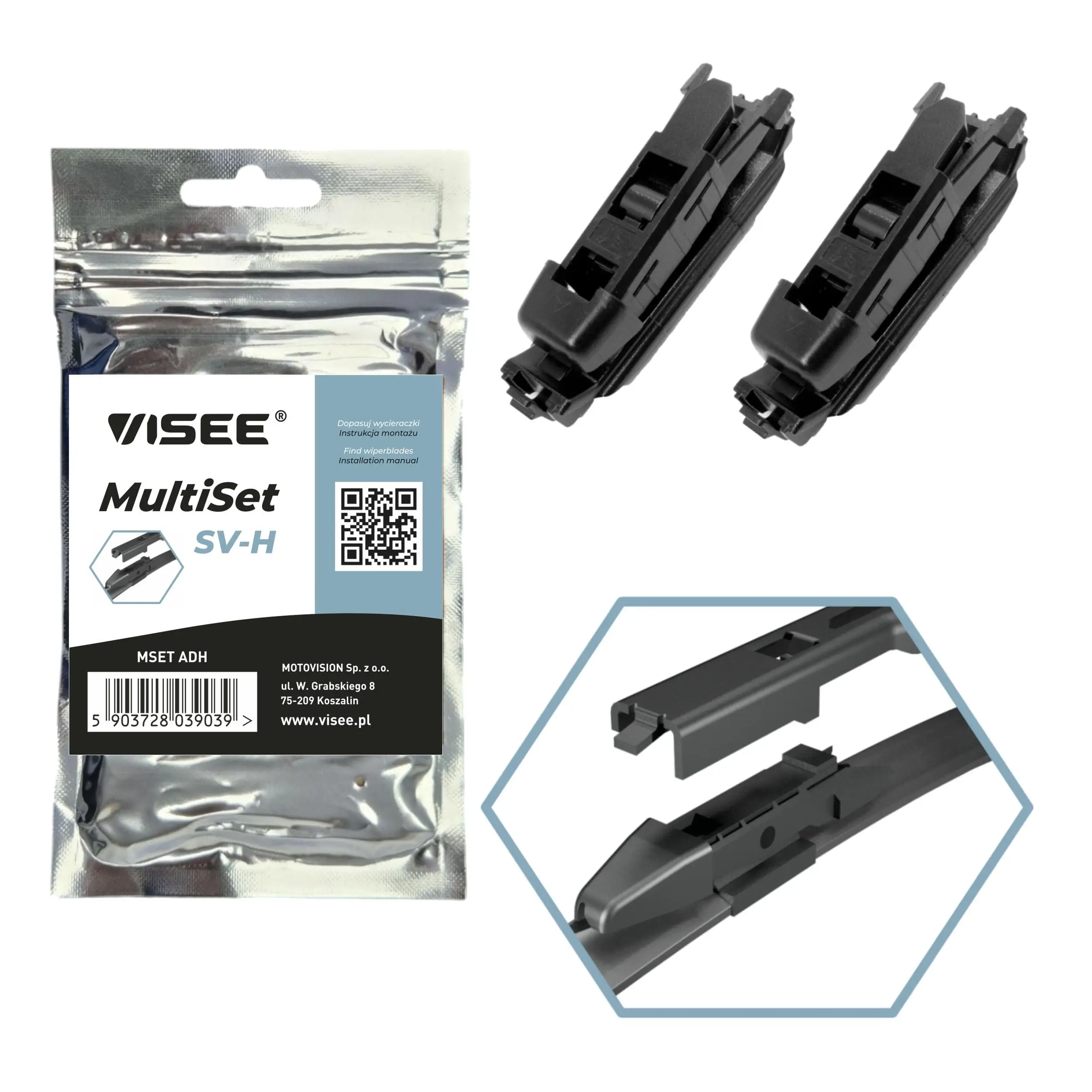 Adapter, Wischblatt VISEE MSET ADH