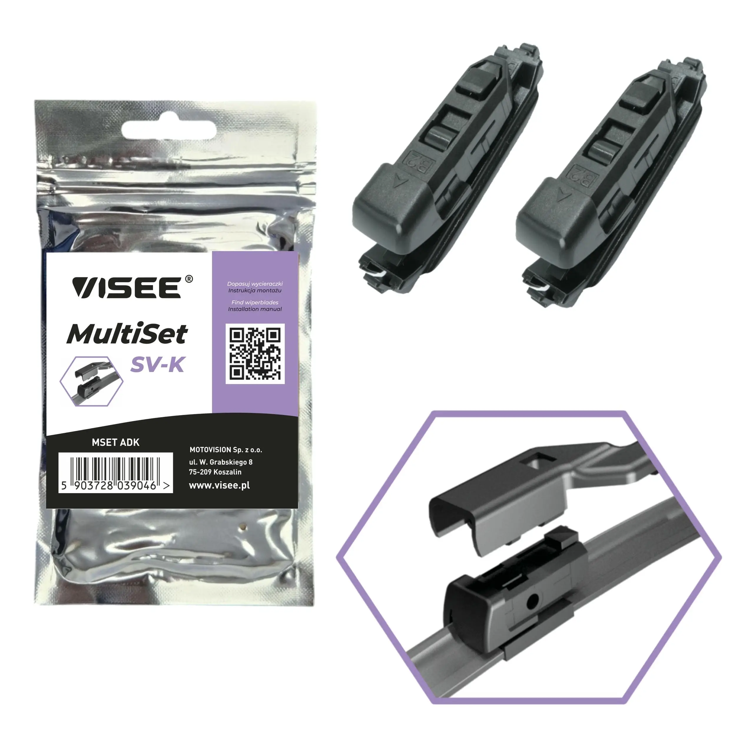 Adapter, Wischblatt VISEE MSET ADK