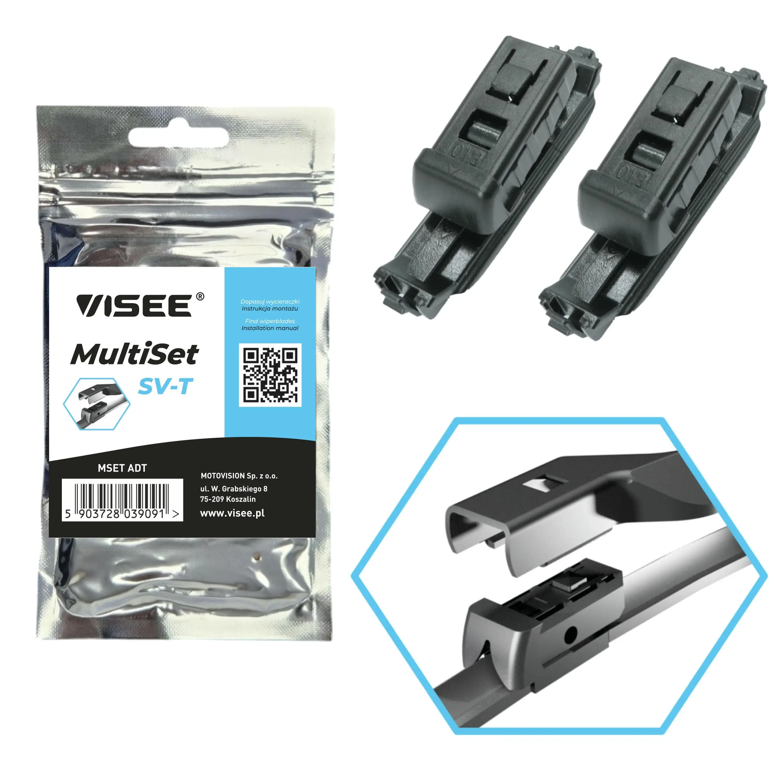 Adapter, Wischblatt VISEE MSET ADT