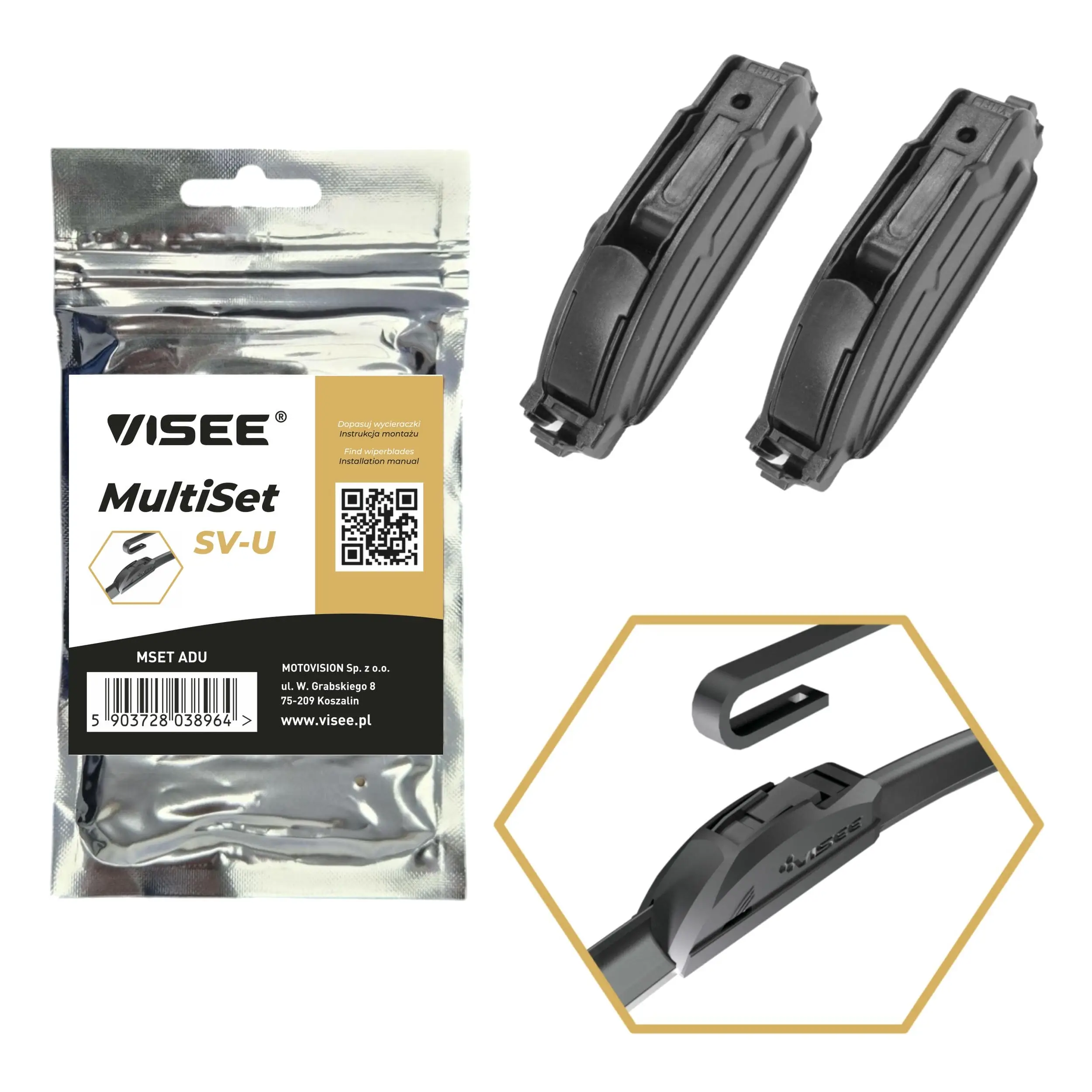 Adapter, Wischblatt VISEE MSET ADU