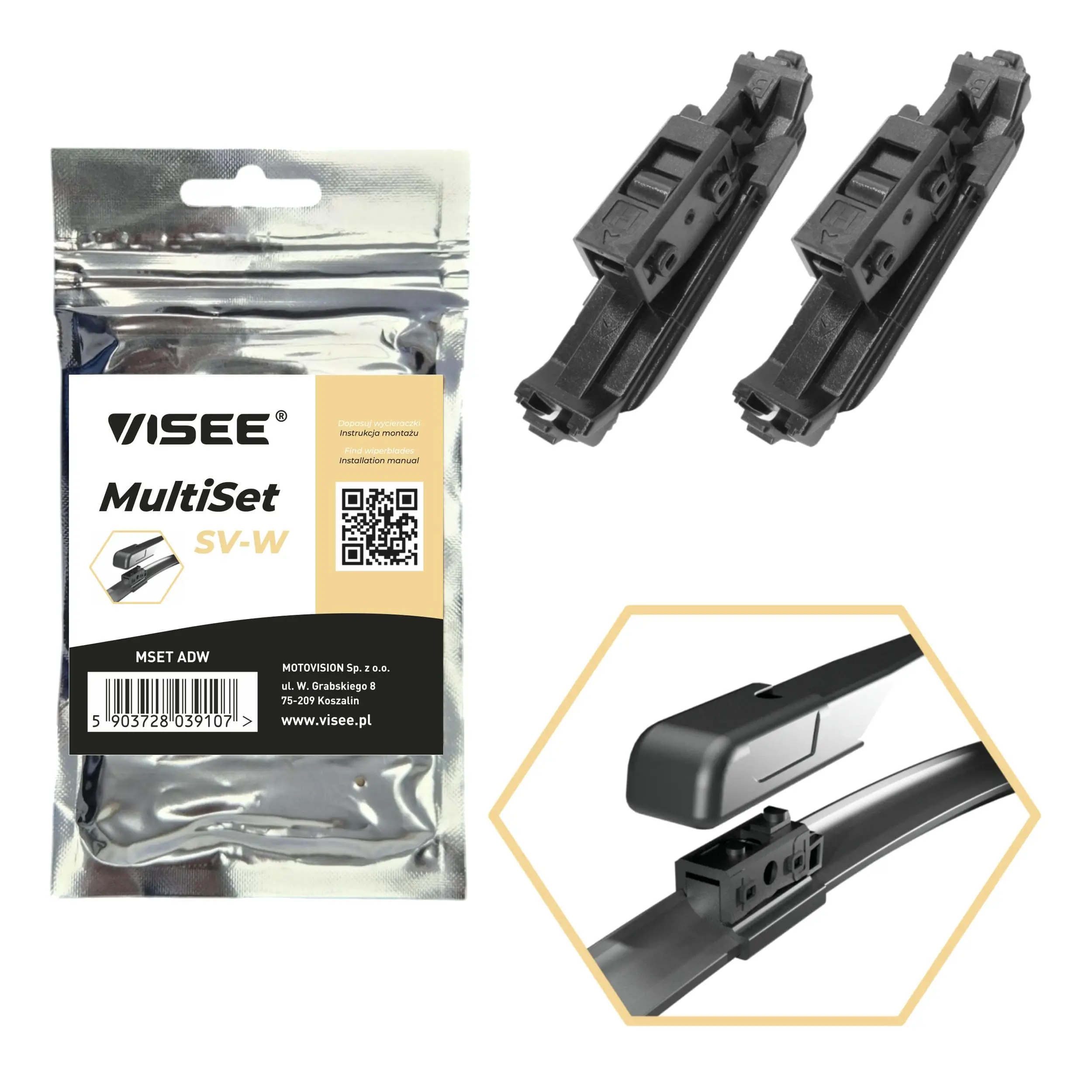 Adapter, Wischblatt VISEE MSET ADW