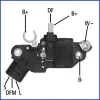 Generatorregler 14,5 V H&Uuml;CO 130591