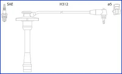 Zündleitungssatz HÜCO 134130