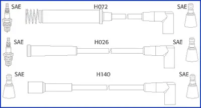 Zündleitungssatz HÜCO 134225 Bild Zündleitungssatz HÜCO 134225