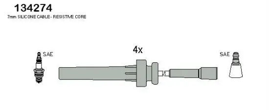 Zündleitungssatz HÜCO 134274 Bild Zündleitungssatz HÜCO 134274