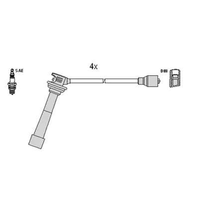 Zündleitungssatz HÜCO 134374